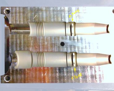 Another actual photo of a in-house CNC milled mold, with optional sand blast finish