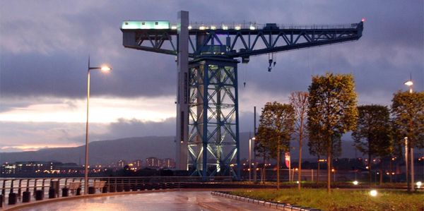 Titan Crane at Night