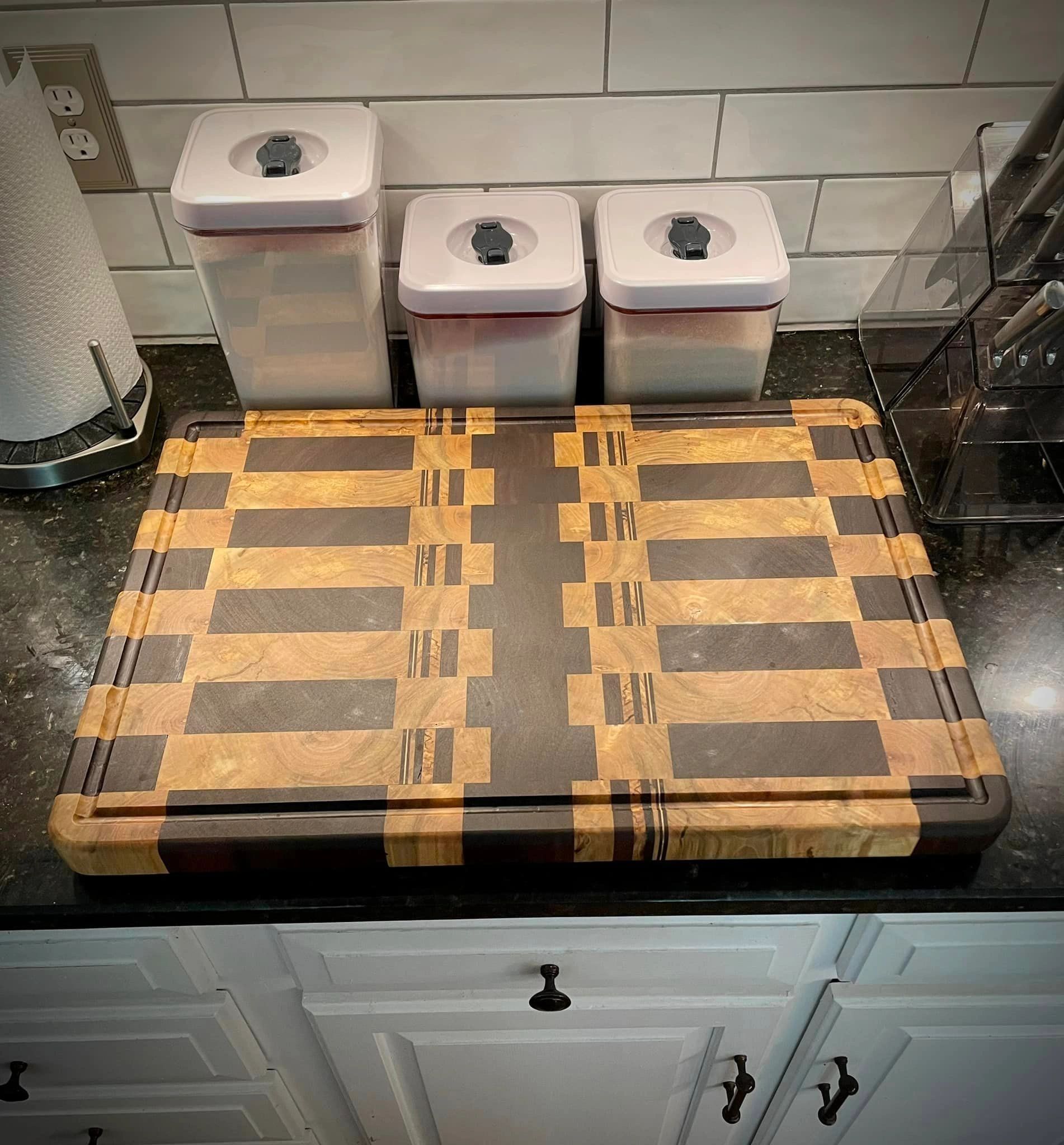 Maple and Walnut Cutting Board