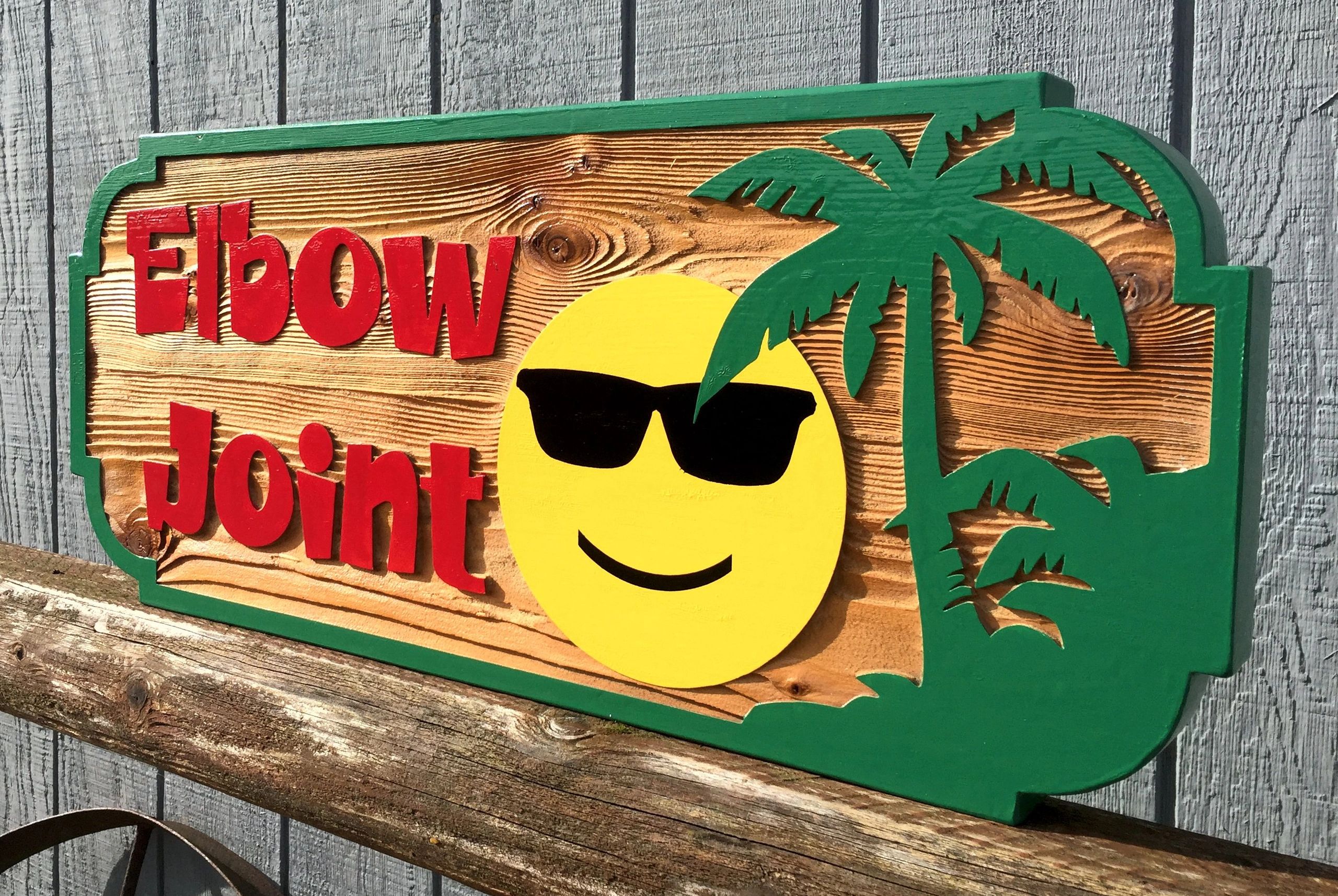 Painted Cedar Sign