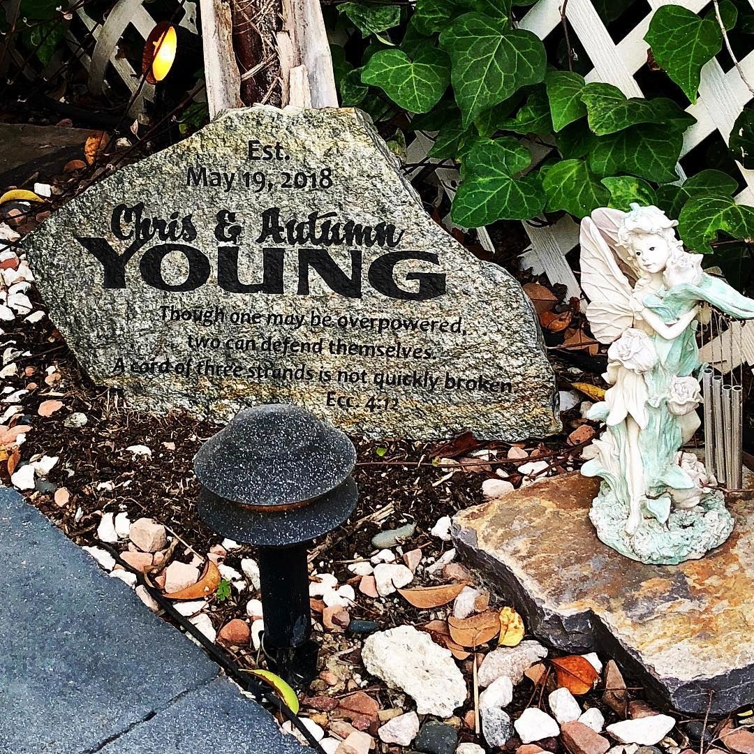 Engaved Wedding Stone