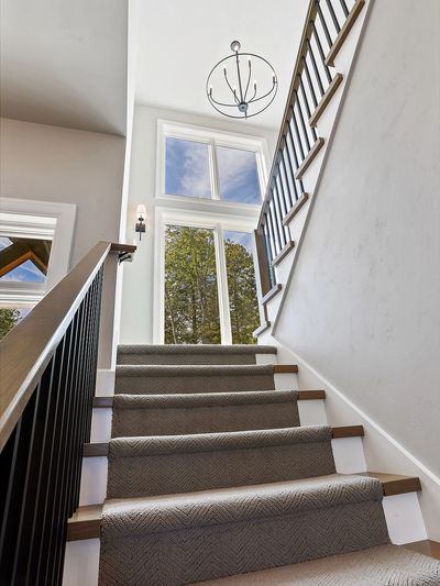Open stairwell entryway