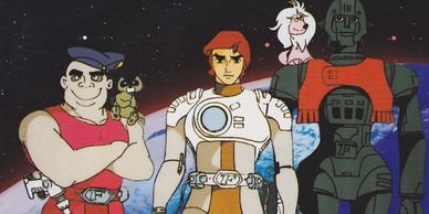 Capitaine Flam avec son générique culte signé Jean Jacques Debout et produit par Thierry WOLF pour FGL PRODUCTIONS