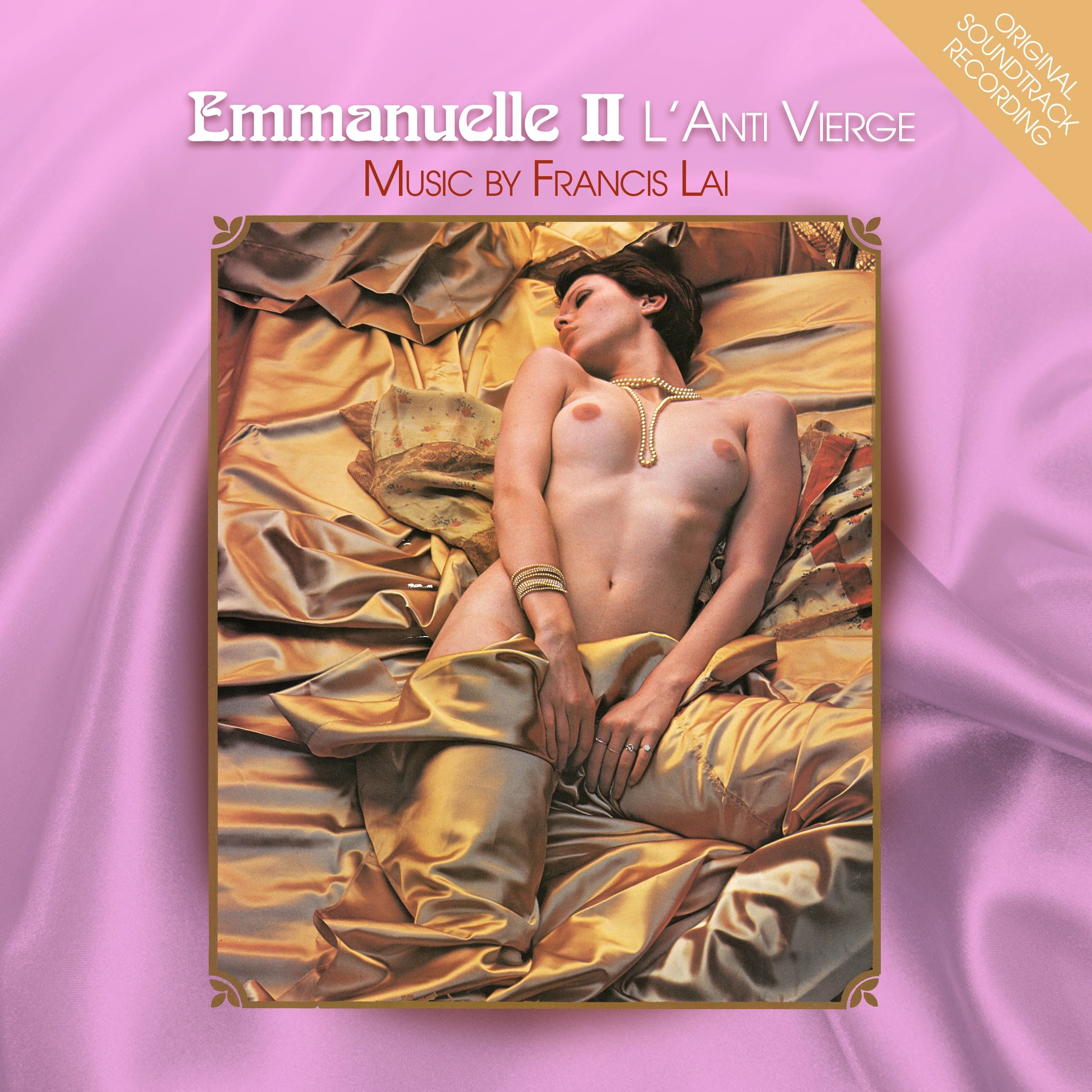 Emmanuelle II by Francis Lai, original cover with Sylvia Kristel, a Thierry Wolf production