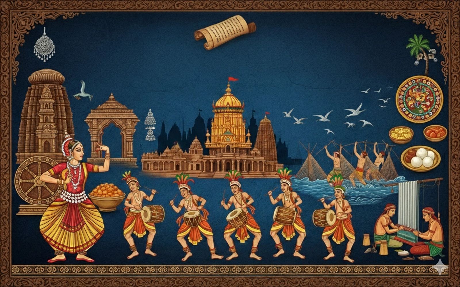 Stack of books next to pencils in a holder and a camera.