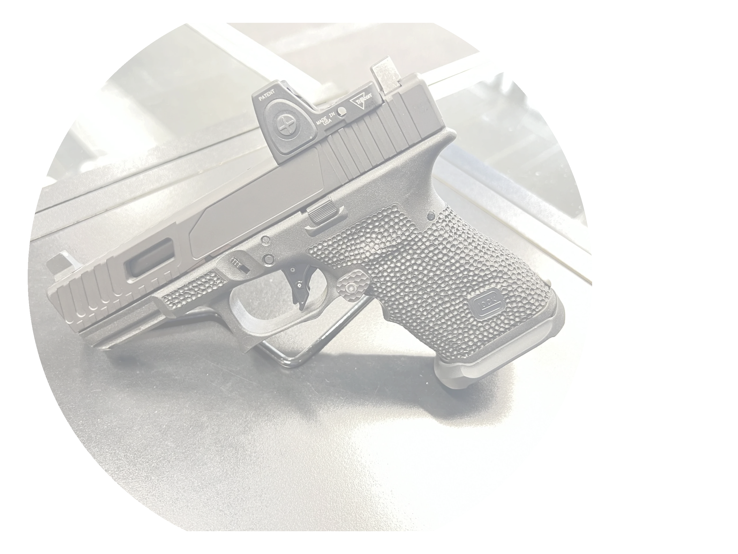 Assassin Slide Cut,Trijicon RMR, Hand Stippled, Double Undercut and Trijicon Optic Height Sights