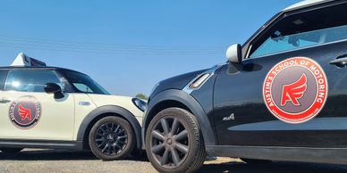 Our Mini range, Austin's School of Motoring, Belfast.