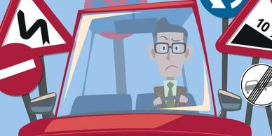 Theory & Hazard Awareness driving test preparation and help available from Austin's.