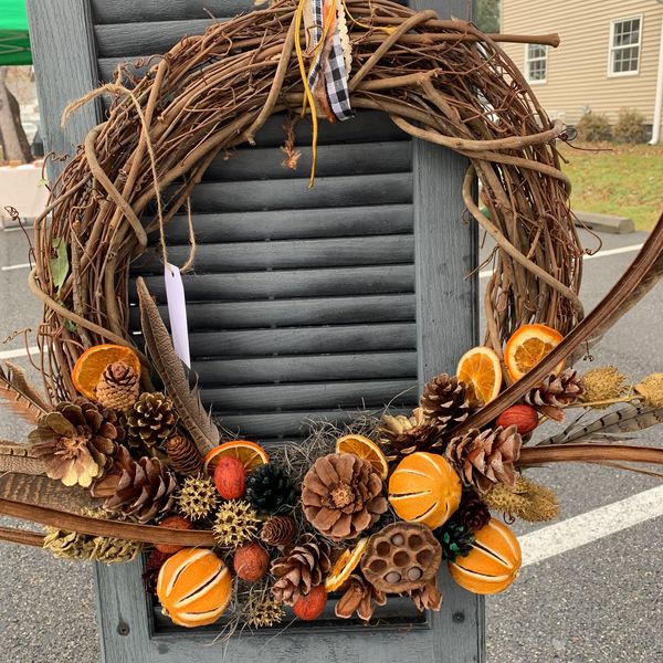 One of our beautiful fall wreaths.