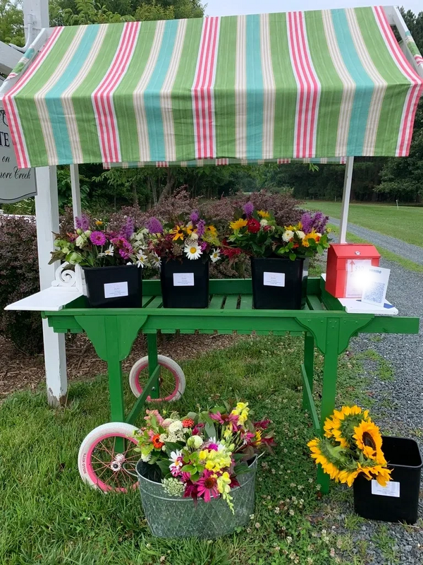 Our flower cart!
