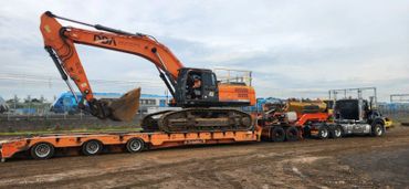 Excavator Float Move