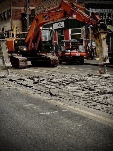 Rail work Dowling Dirtworks Excavators Wet Hire