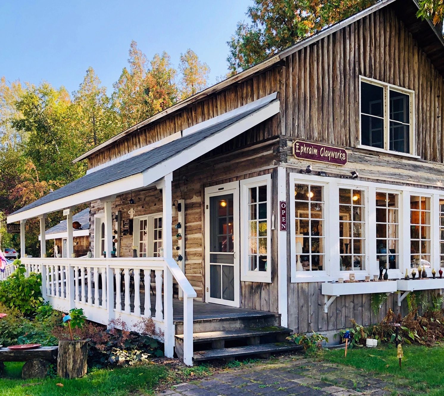 Pottery in Door County, Wisconsin.  Art gallery in Door County