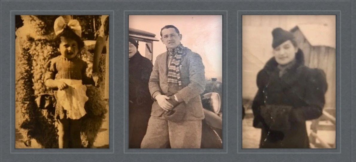 Left to Right: Esther Selzer, Max Rudnik, Helena Rudnik all perished at HKP