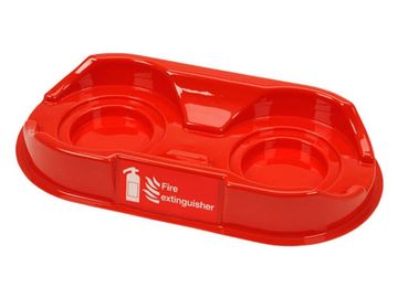 PLASTIC FIRE POINT STAND RED DOUBLE SINGLE