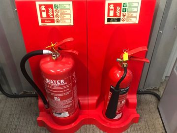 RED MODULEX FIRE EXTINGUISHER STAND FMC CONNECTABLE