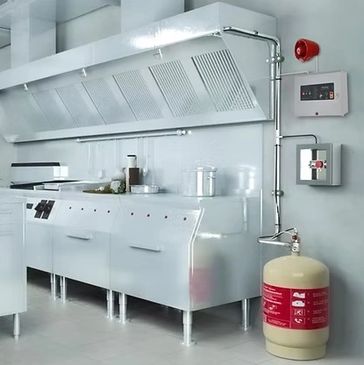 LPCB WET CHEMICAL FIRE KITCHEN SUPPRESSION SYSTEM INSTALLATION SERVICE COMMISSION UL RESTAURANT