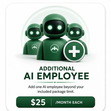 Additional AI employee add-on for expanding your AI workforce capacity