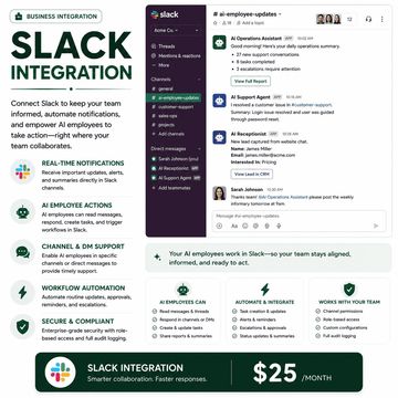 Slack integration for AI notifications, workflows, and team collaboratio