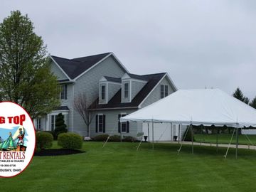 TENT SIZE AVAILABLE AND OCCUPANCY
  20’ X 30’ POLE AND FRAME STYLE TENT
•	STAND UP COCKTAIL-     100