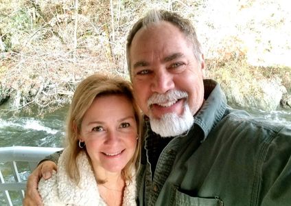 Waylon McFarland Jr. (right) with his wife, Sonya McFarland (left)