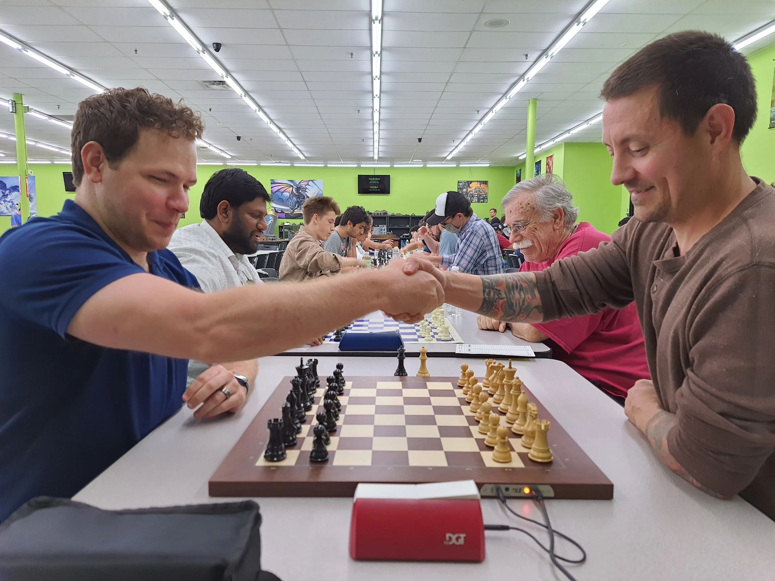 People from around South Carolina play chess in Columbia