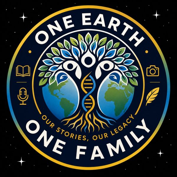 Logo with the message One Earth, One Family.