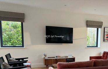 Roman Blinds with Box Pelmet