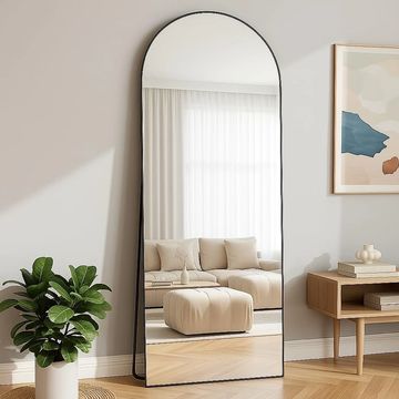 Arched Full-Length Mirror (Silver Frame)