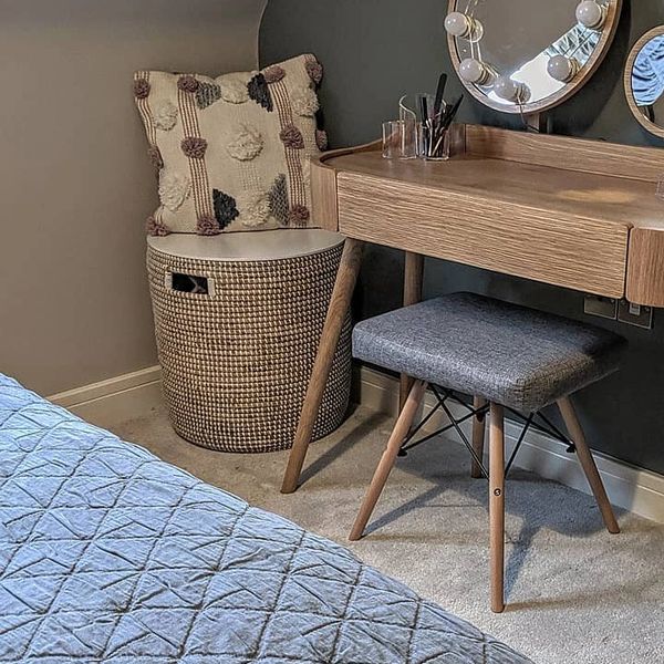 Stylish mid century modern dressing table styling