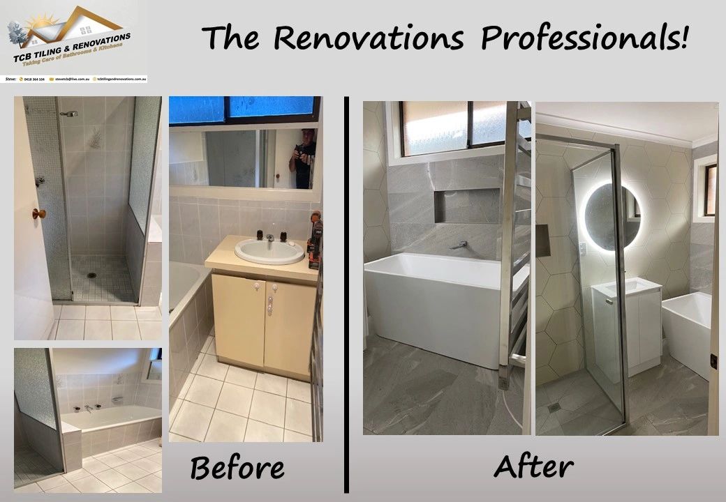TCB Tiling and Renovations Before & After