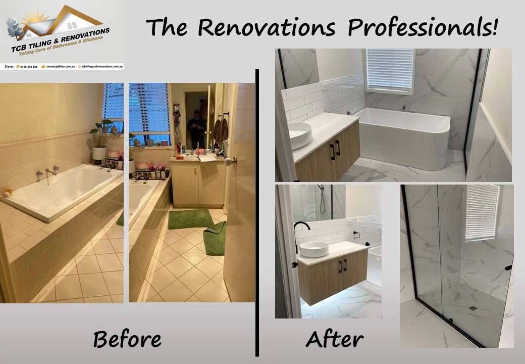 TCB Tiling and Renovations Before & After