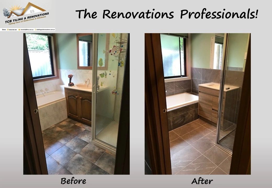 TCB Tiling and Renovations Before & After