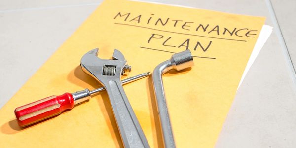 Different tools on a folder of maintenance plan