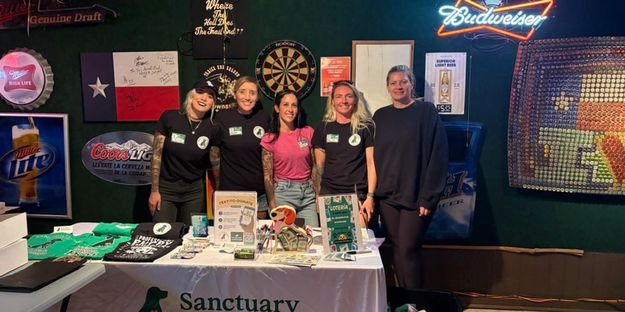 The Sanctuary Park Rescue team at a fundraising event