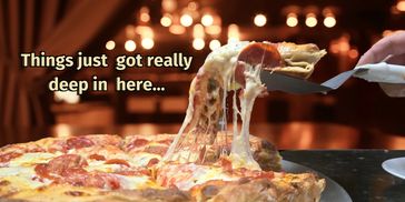 Luke's Legendary Deep Dish never disappoints. Try it, only at Luke's Pizza in Davenport, FL.