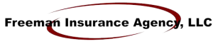 Freeman Insurance Agency, LLC in black text surrounded by red oval