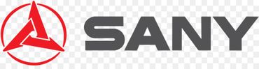 SANY logo with a red triangular symbol and bold text.