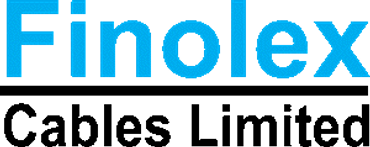 Logo of Finolex in blue font on a transparent background.
