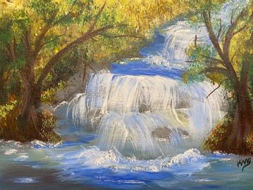 Imagine yourself sitting and listening to running water as it rushes over the rocks.