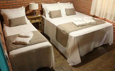 Cama queen e cama de solteiro