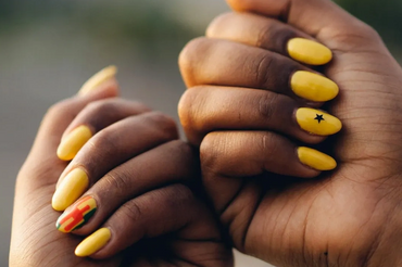 yellow nails gel