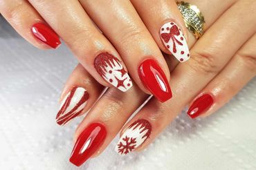 christmas nails acrylic
