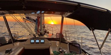 Sunset over the gulf