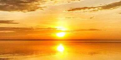 Sunrise over the bay