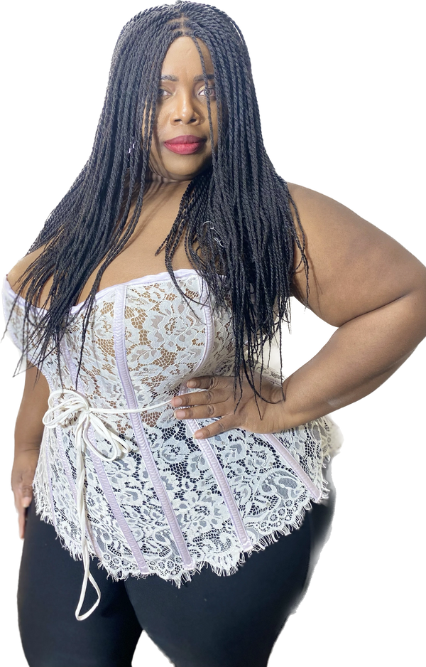 Plus Size Lace Bridal Corset