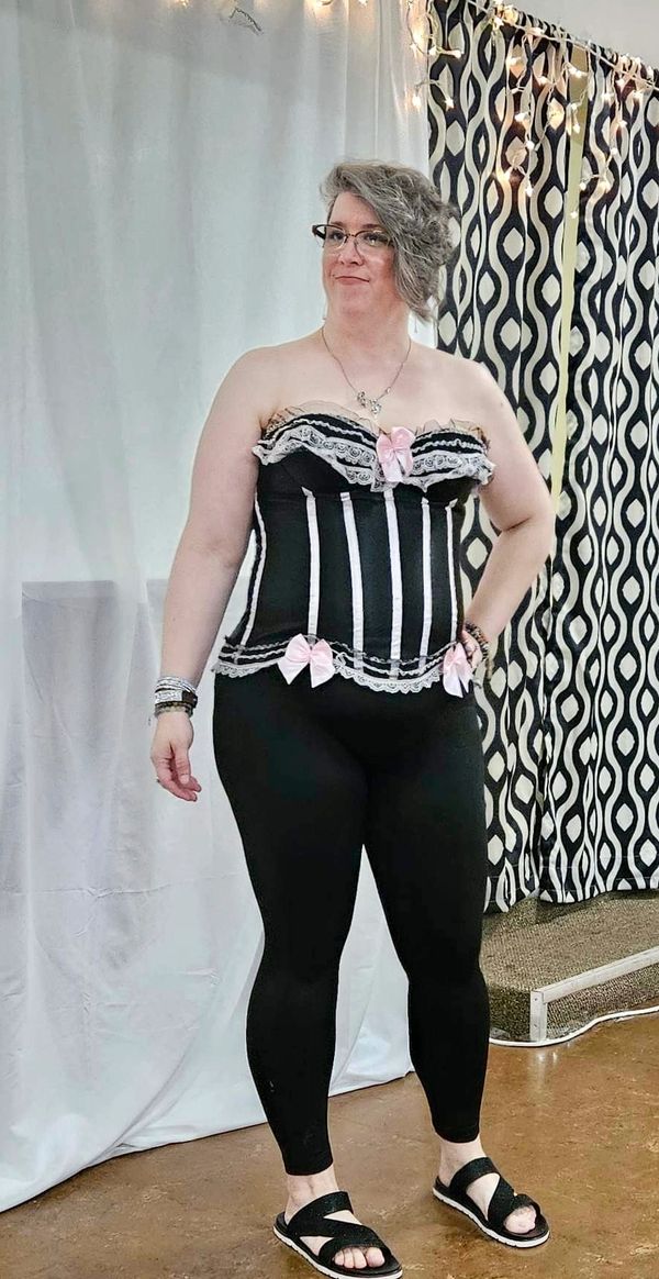 Model wearing Boudoir Corset