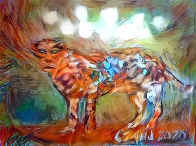 wounded Tiger by carol Tanj