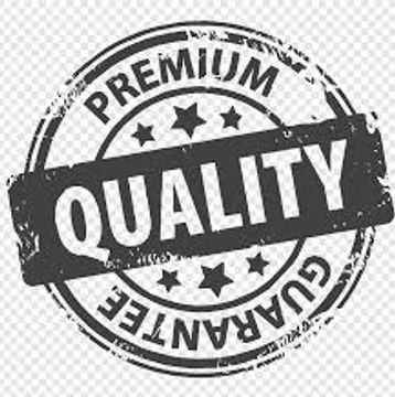 Vintage stamp with 'Premium Quality Guarantee' text and stars.