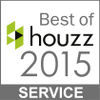 Best of Houzz 2015 Service logo with a white background